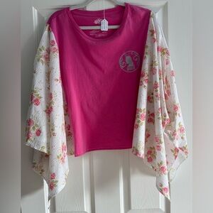 Upcycled WICKED Good News Glinda Poncho Top